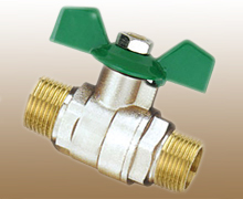 Forged Brass Ball Valve Steel Flat Handle